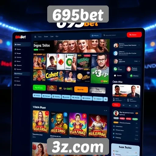 Interface do 695bet é amigável e intuitiva