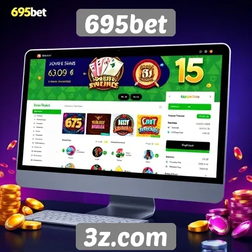 Análise da interface do usuário do site 695bet